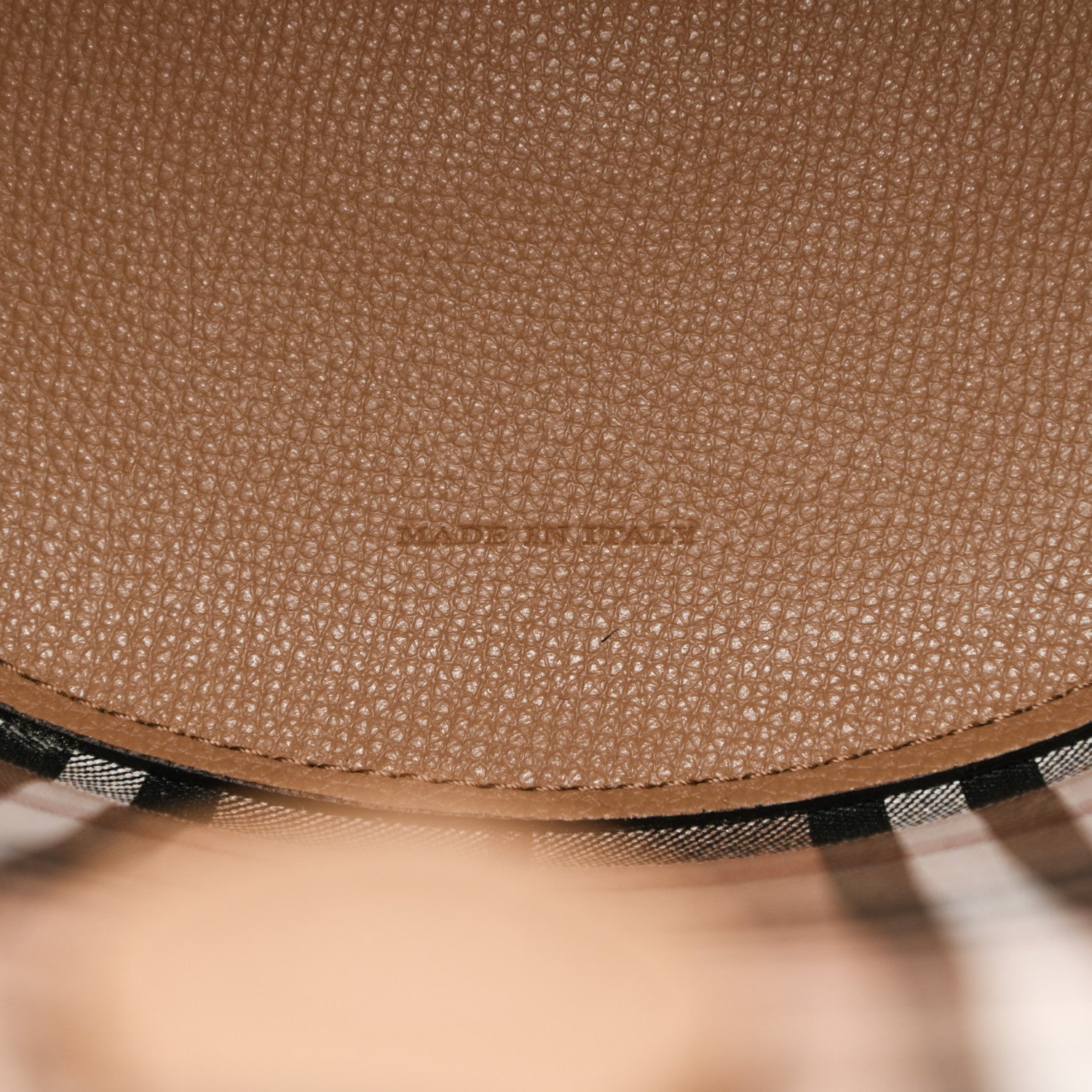 Burberry Haymarket Check Colours Small Lorne Bucket Crossbody Beige 7 of 11