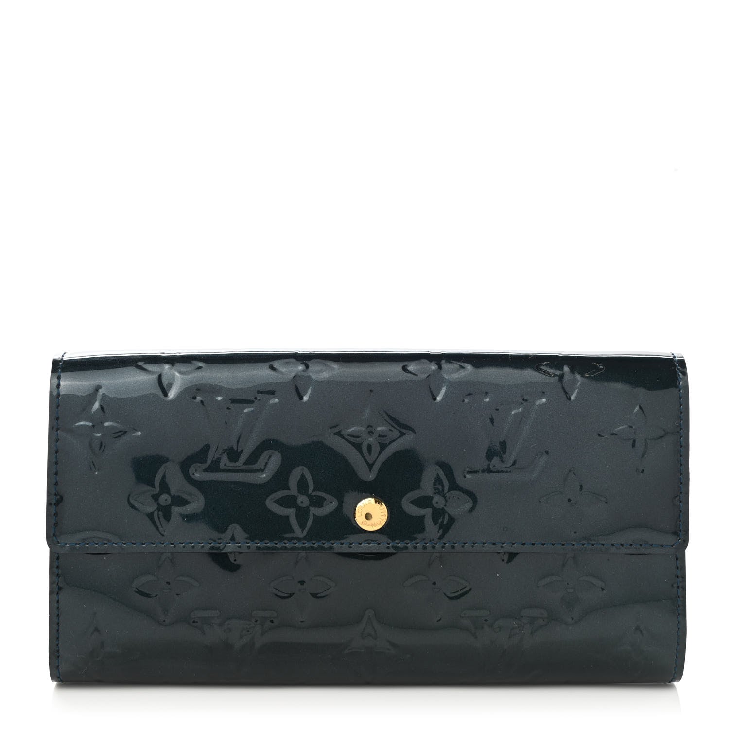 Louis Vuitton Vernis Sarah Wallet Blue Nuit 1 of 8