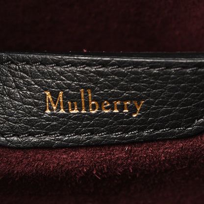 Mulberry Grain Vegetable Tanned Calfskin Zipped Bayswater Black 5 of 8
