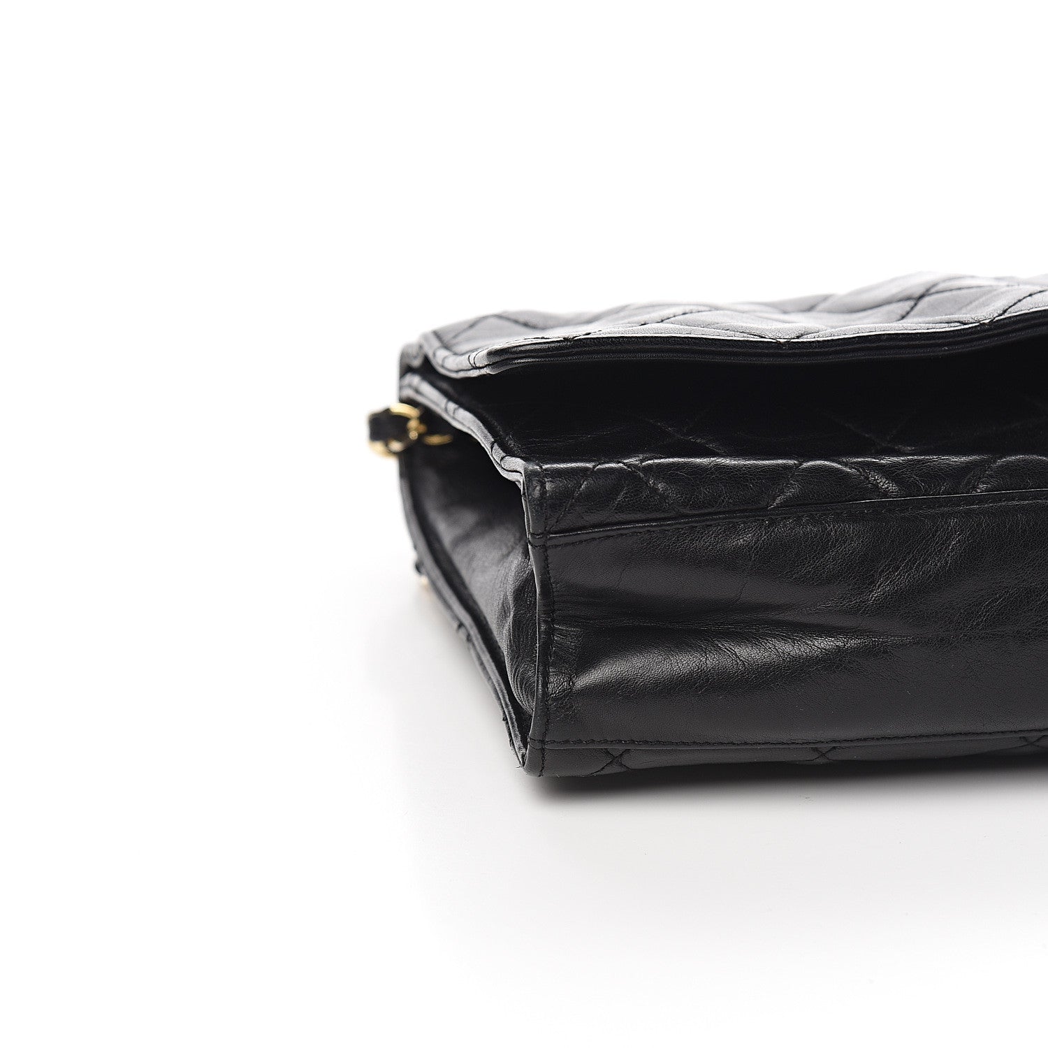 Chanel Lambskin Quilted Medium Single Flap Black 9 of 10