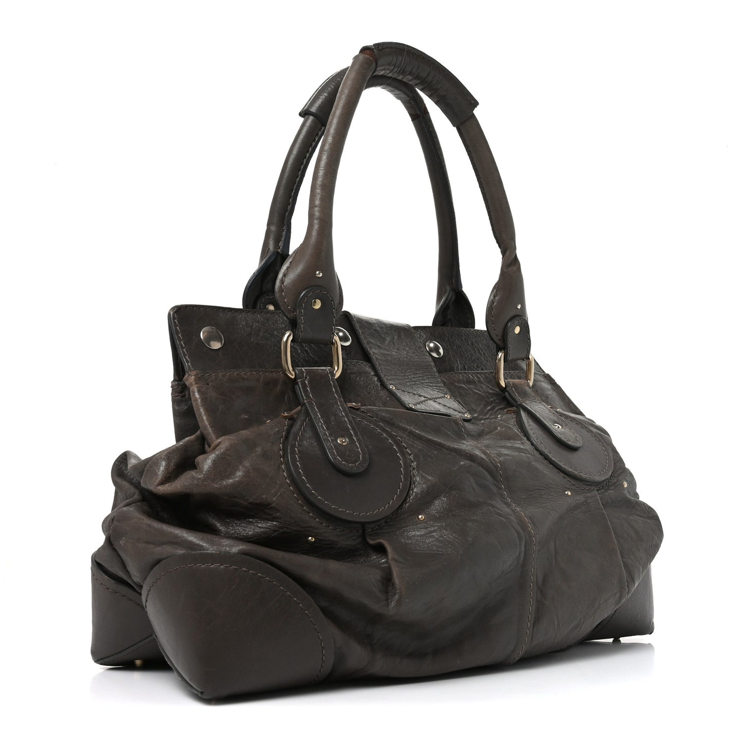 Calfskin Paddington Tote Grey