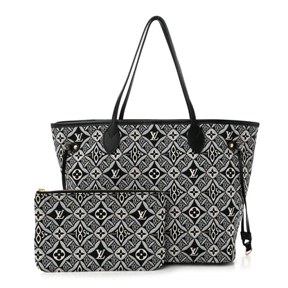 Louis Vuitton Jacquard Since 1854 Neverfull MM Grey 3 of 10