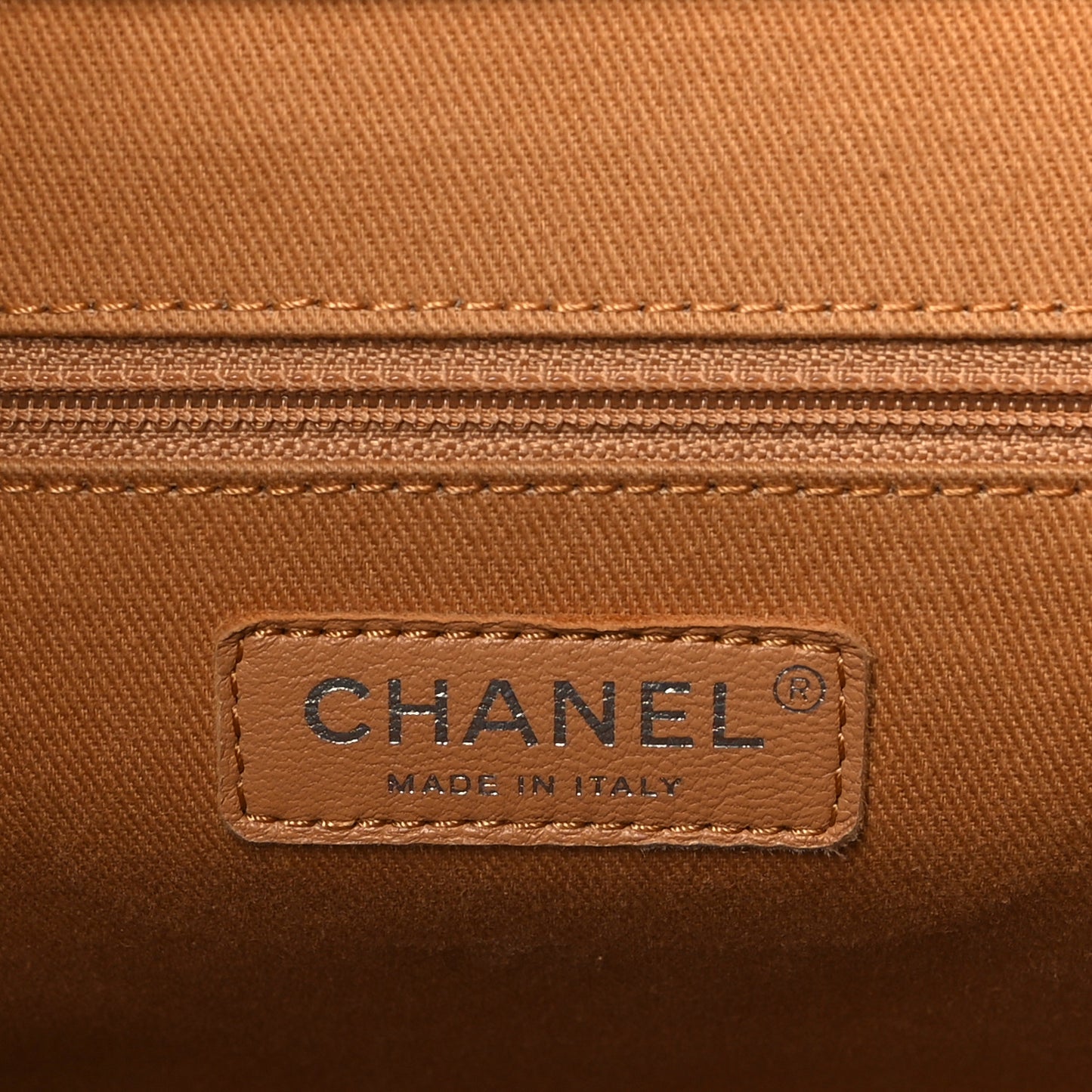 Calfskin Large Coco Eyelets Shopping Tote Camel