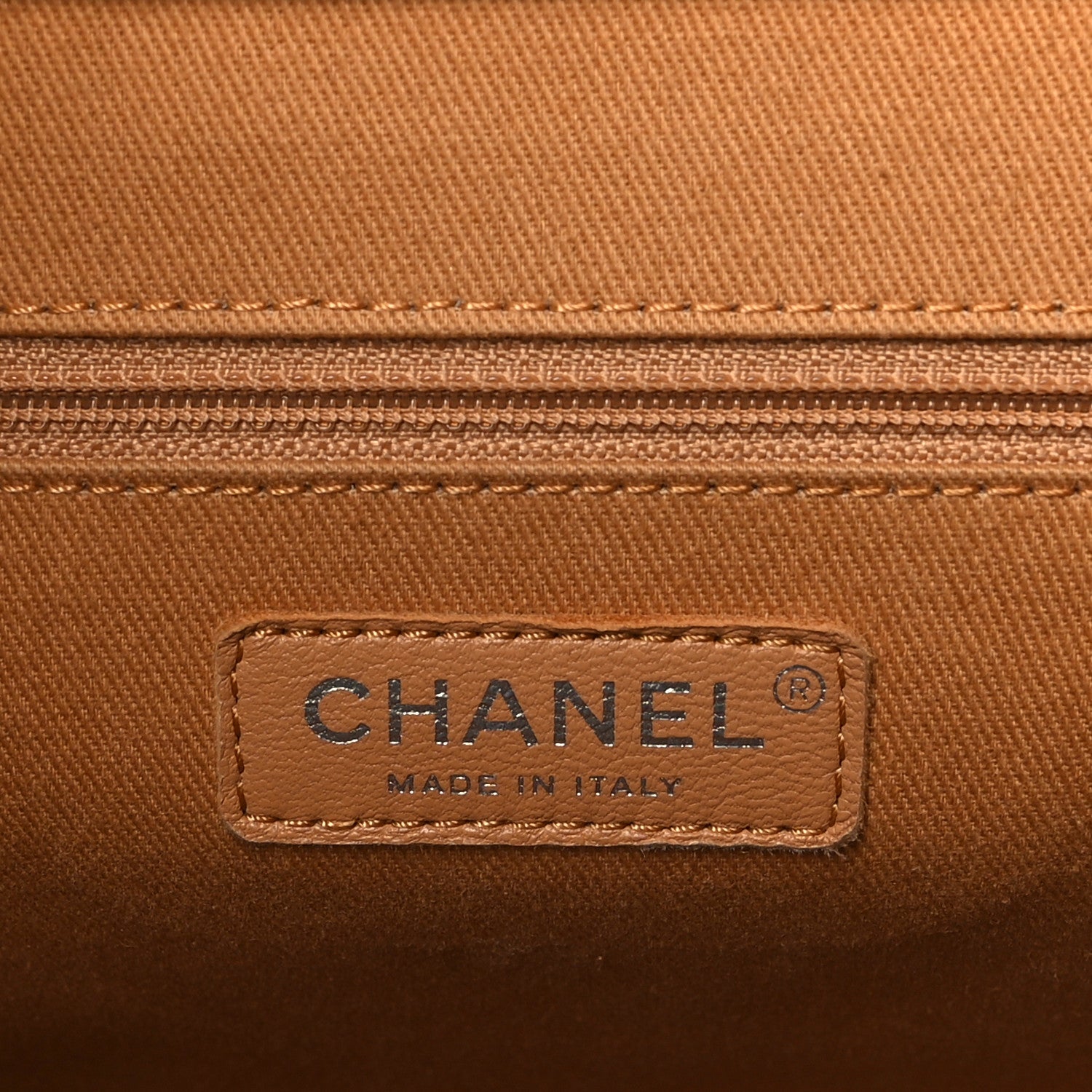 Chanel Calfskin Large Coco Eyelets Shopping Tote Camel 5 of 8