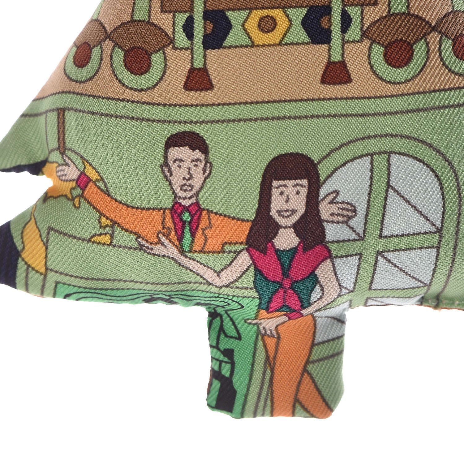 Hermes Silk Petit H Tree Ornament Charm 4 of 5