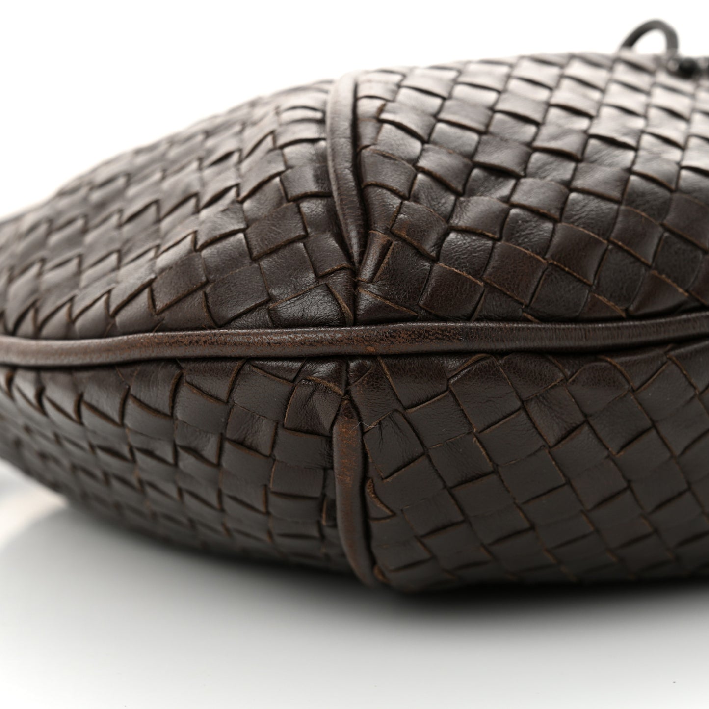 VENETA Nappa Intrecciato Hobo Ebano