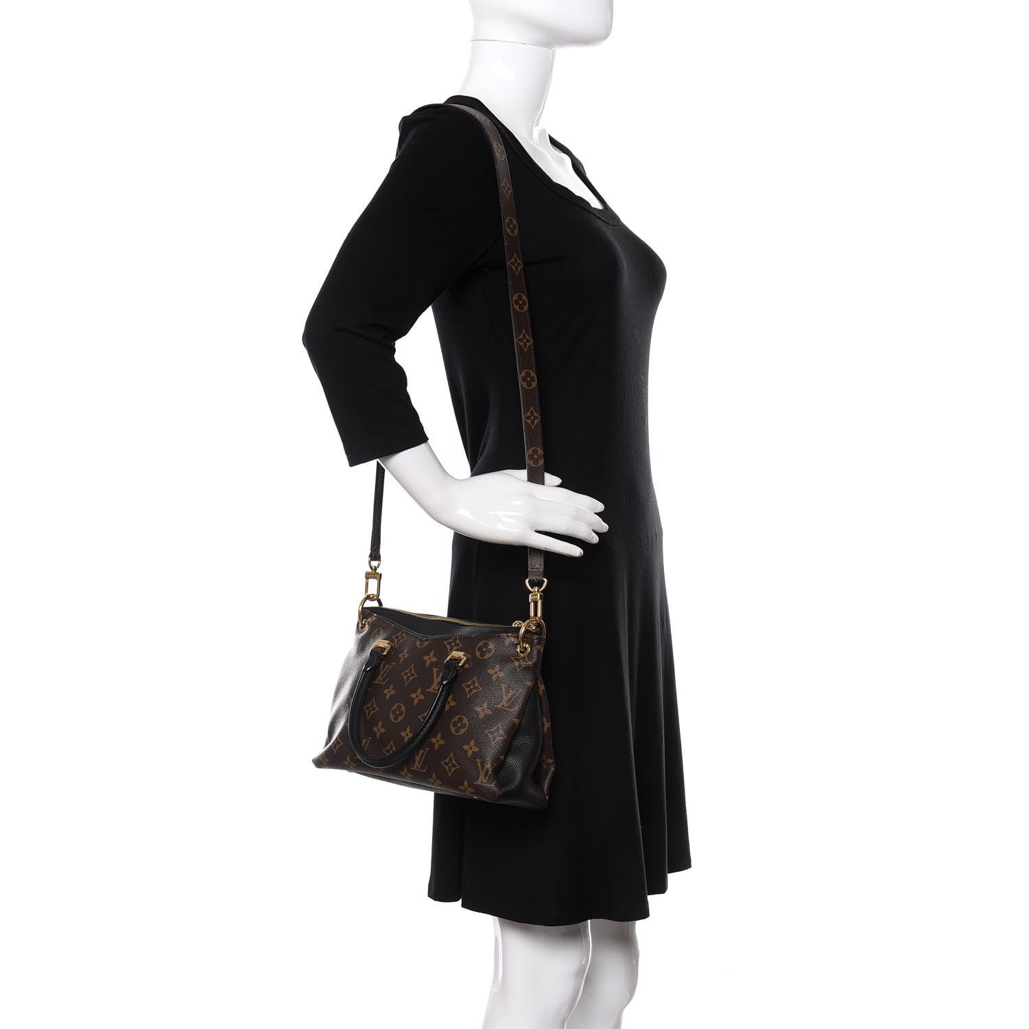 Louis Vuitton Monogram Pallas Full BB Black 2 of 8