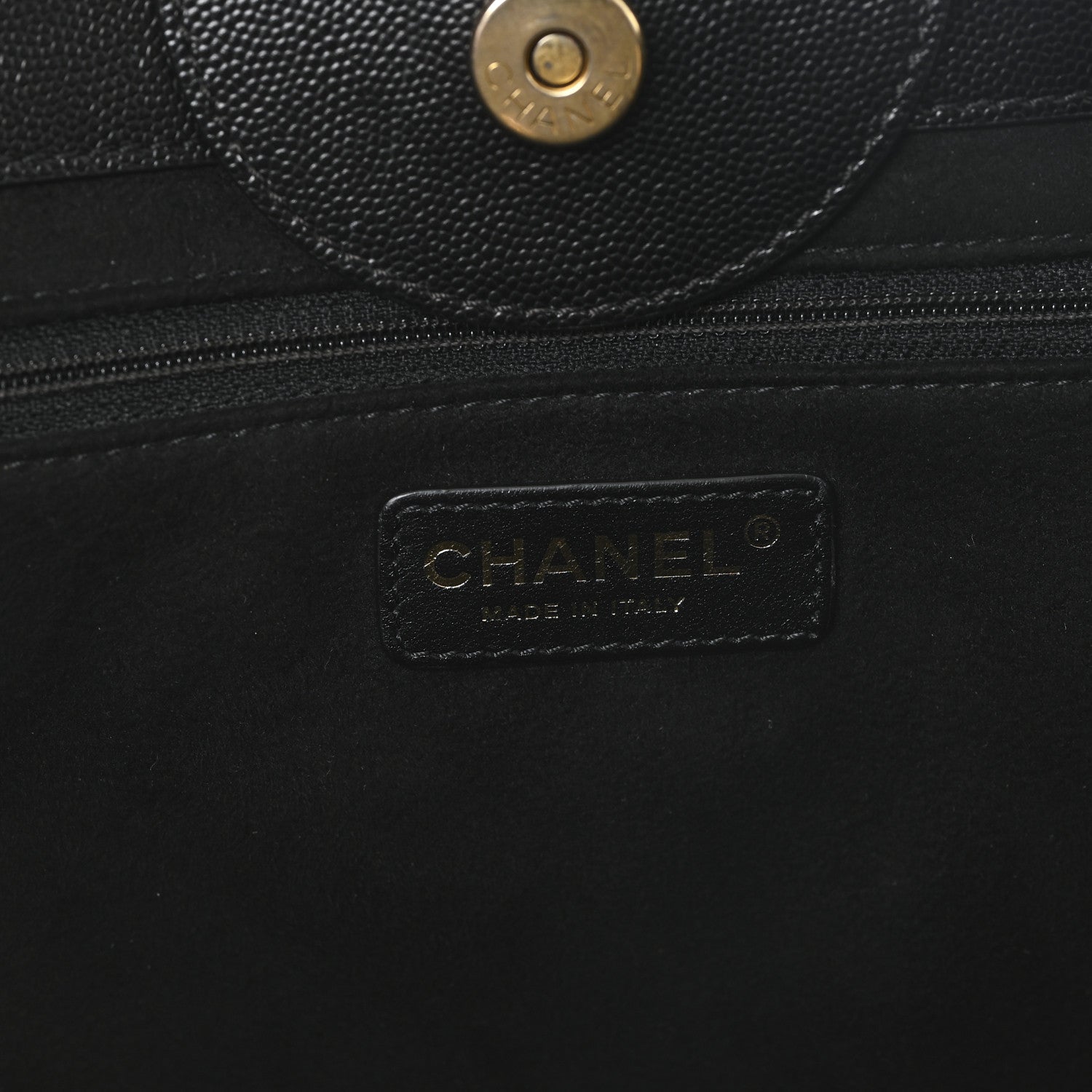 Chanel Caviar Medium Studded Deauville Tote Black 6 of 10