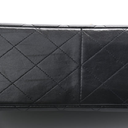 Chanel Lambskin Quilted XL Jumbo Single Flap Black 11 of 13
