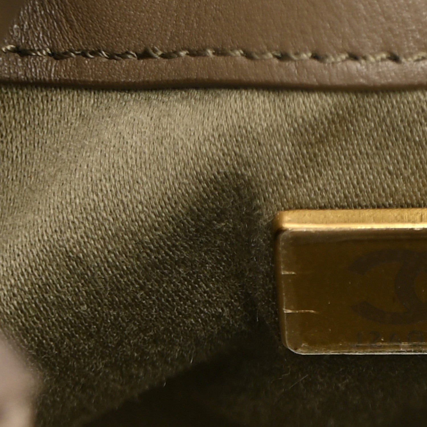Chanel Pony Hair Mini Chanel 25 Handbag Dark Khaki 7 of 10