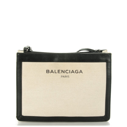 Balenciaga Cotton Canvas Pochette Crossbody Bag Black 1 of 7