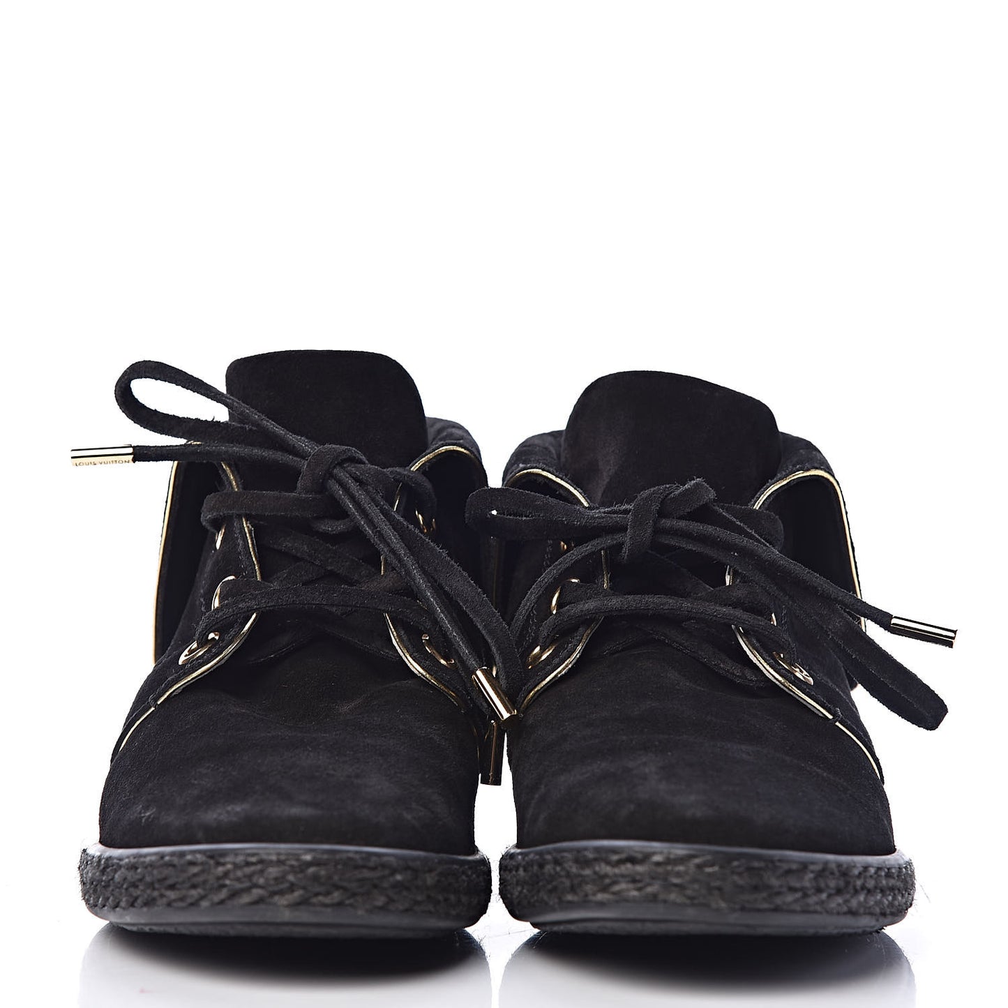Suede Cape Sneaker Boots 36 Black