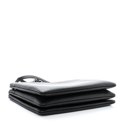 Celine Lambskin Large Trio Crossbody Bag Black 4 of 12