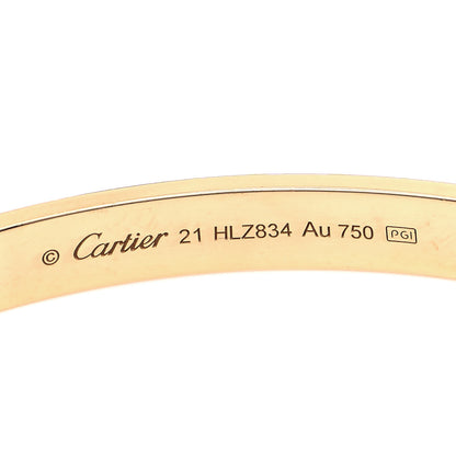 Cartier 18K Yellow Gold LOVE Cuff Bracelet 21 4 of 5