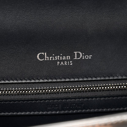 Christian Dior Metallic Patent Micro-Cannage Small Diorama Flap Bag Silver 7 of 10