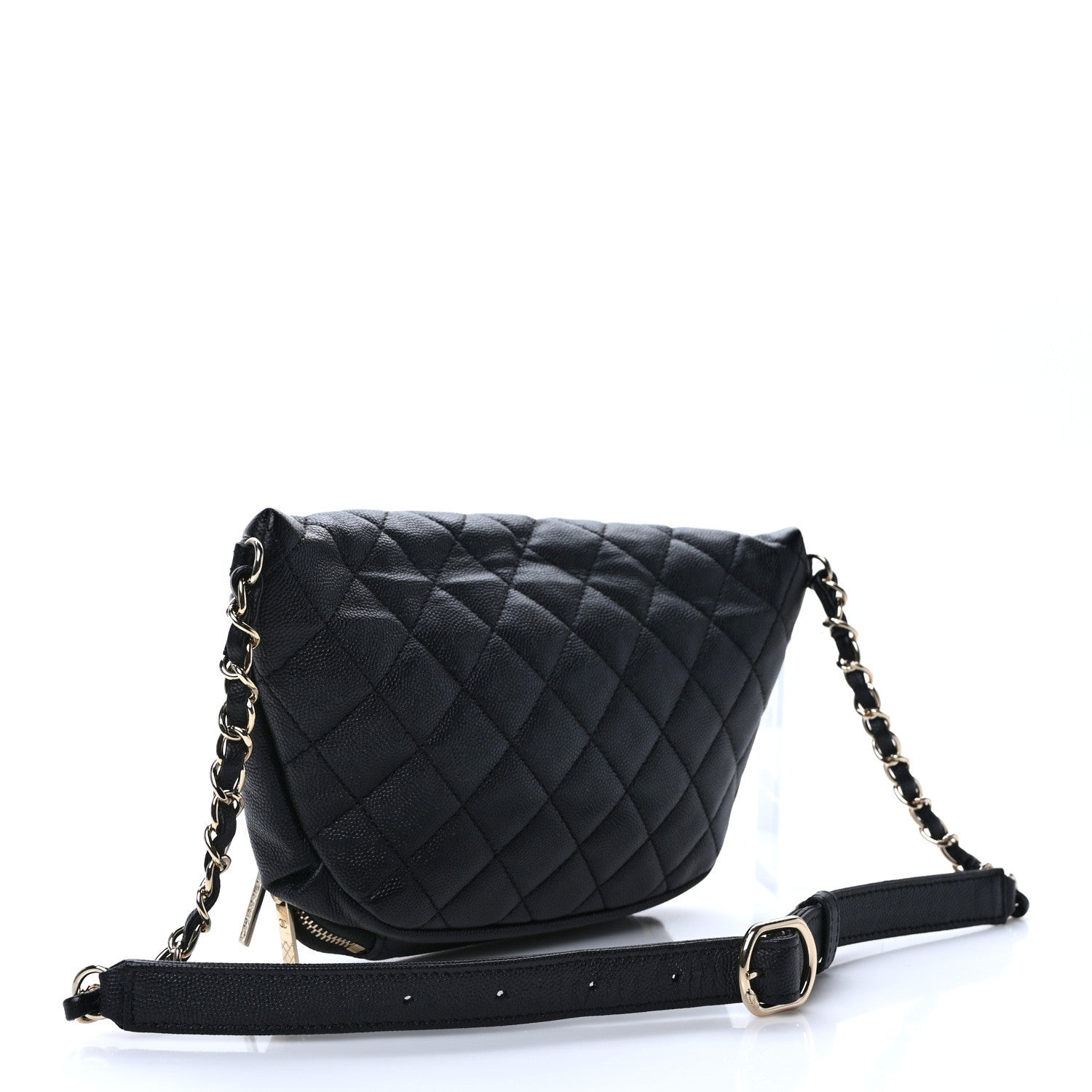 Chanel Caviar Quilted Business Affinity Waist Belt Bag Black 3 of 9