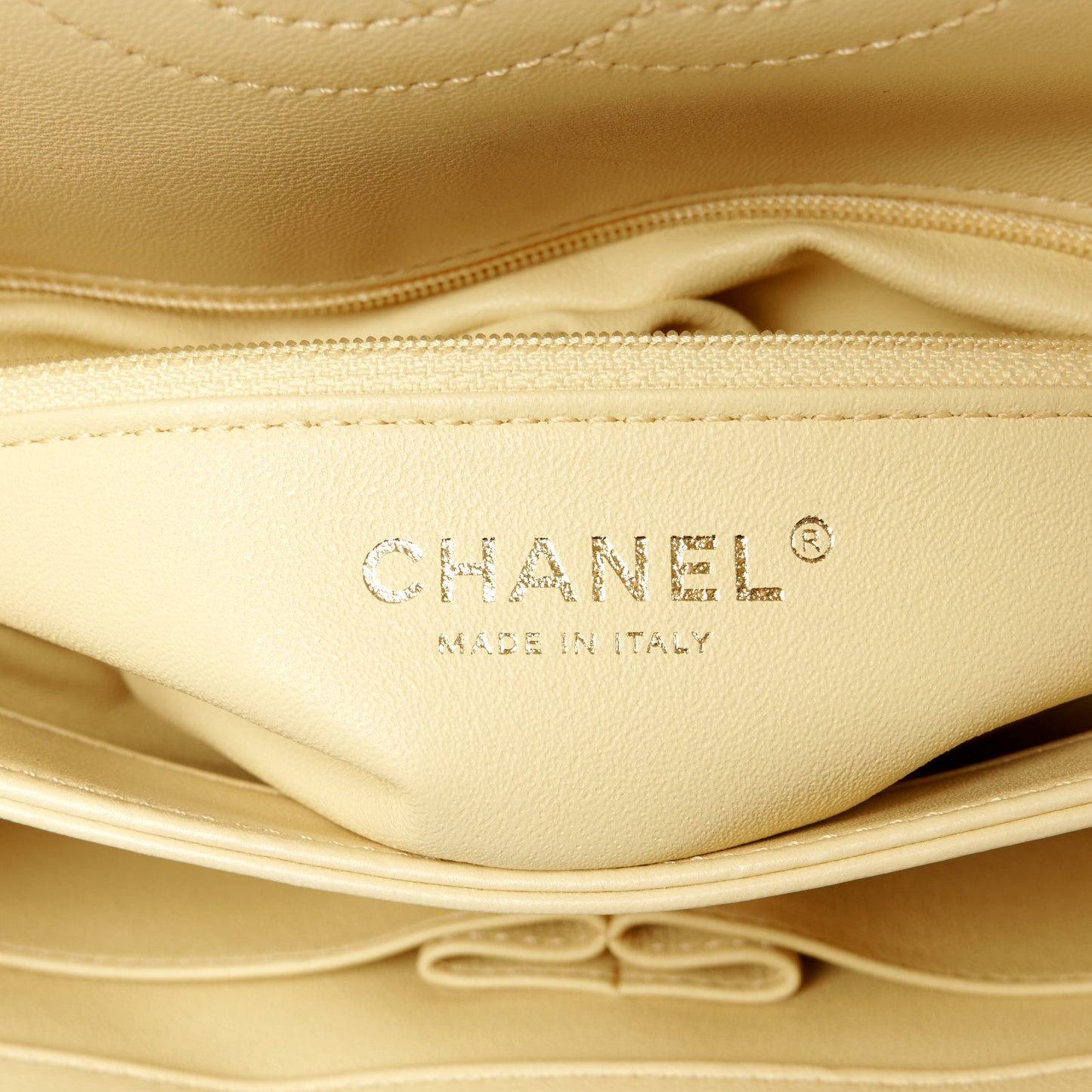Lambskin Quilted Medium Trendy CC Flap Yellow