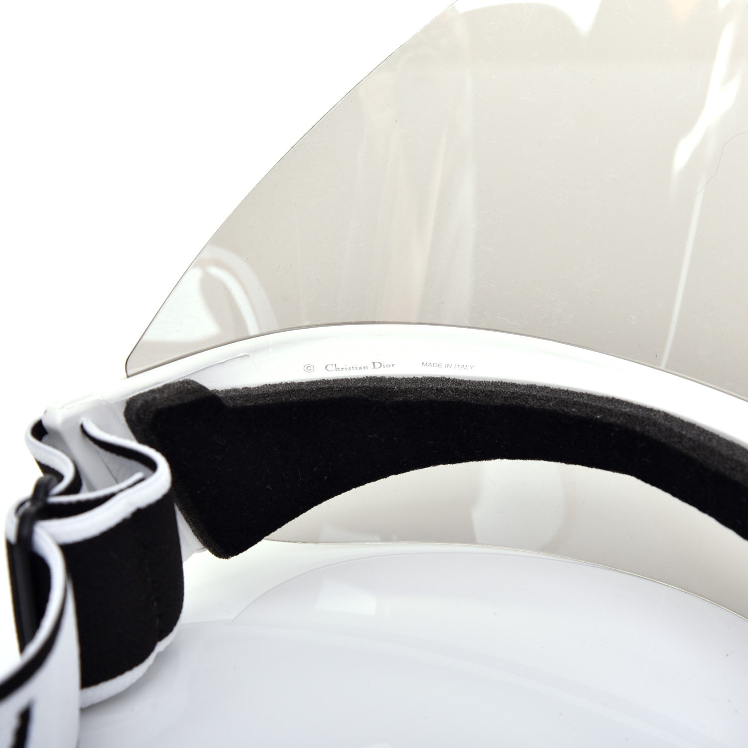 Christian Dior Mirrored DiorClub1 Sun Visor Silver 8 of 8