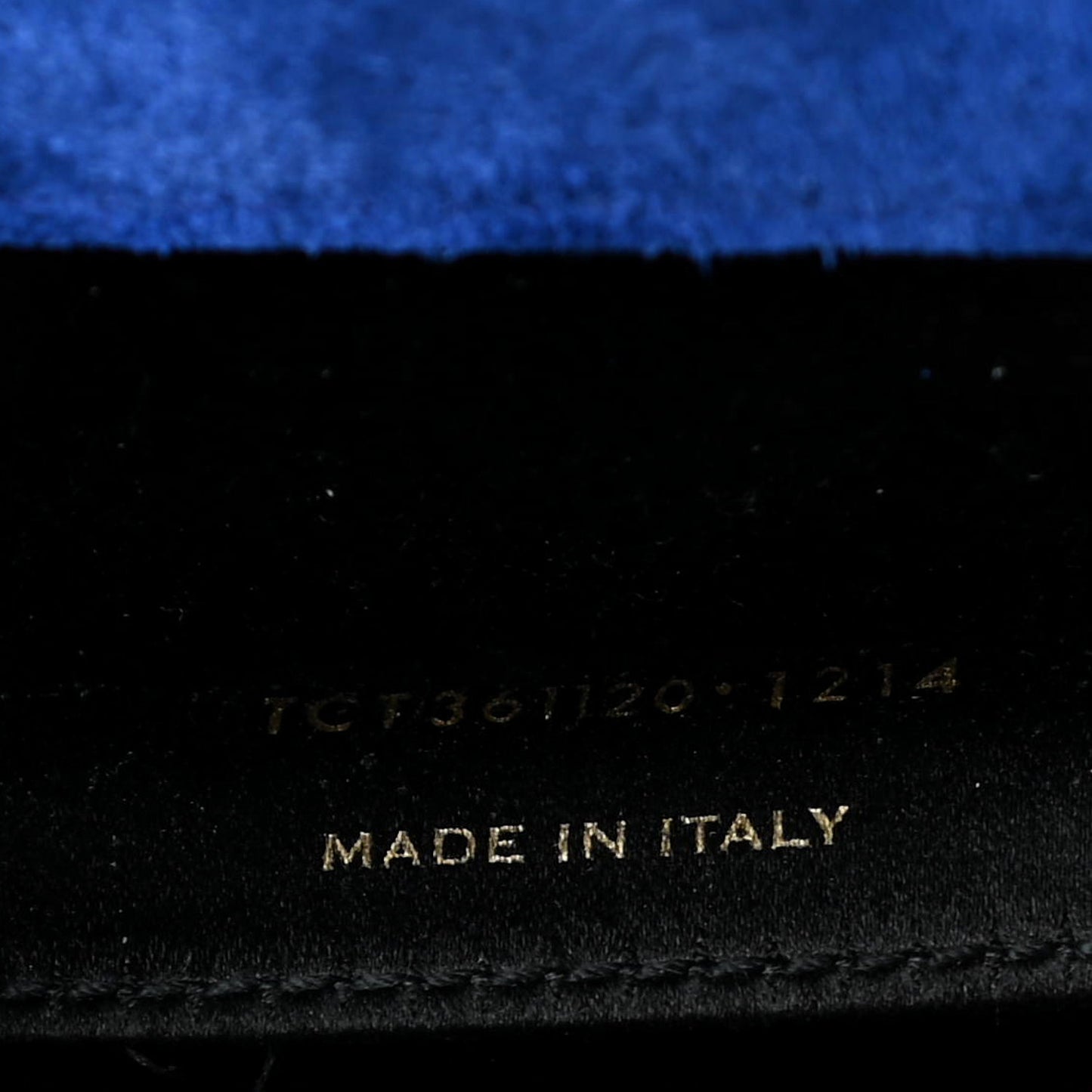 Patent Calfskin Monogram Large Belle De Jour Clutch Royal Blue