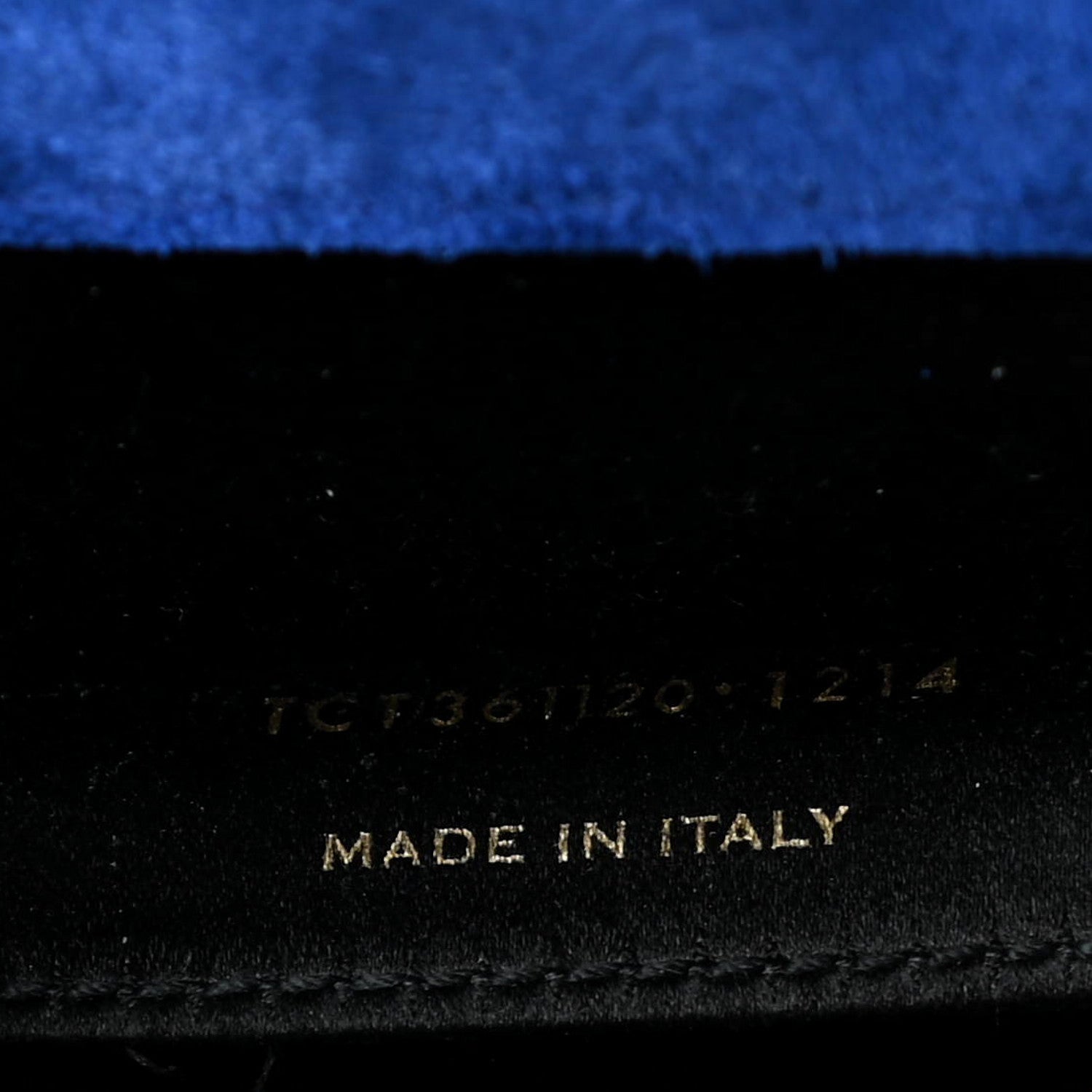 Saint Laurent Patent Calfskin Monogram Large Belle De Jour Clutch Royal Blue 7 of 8