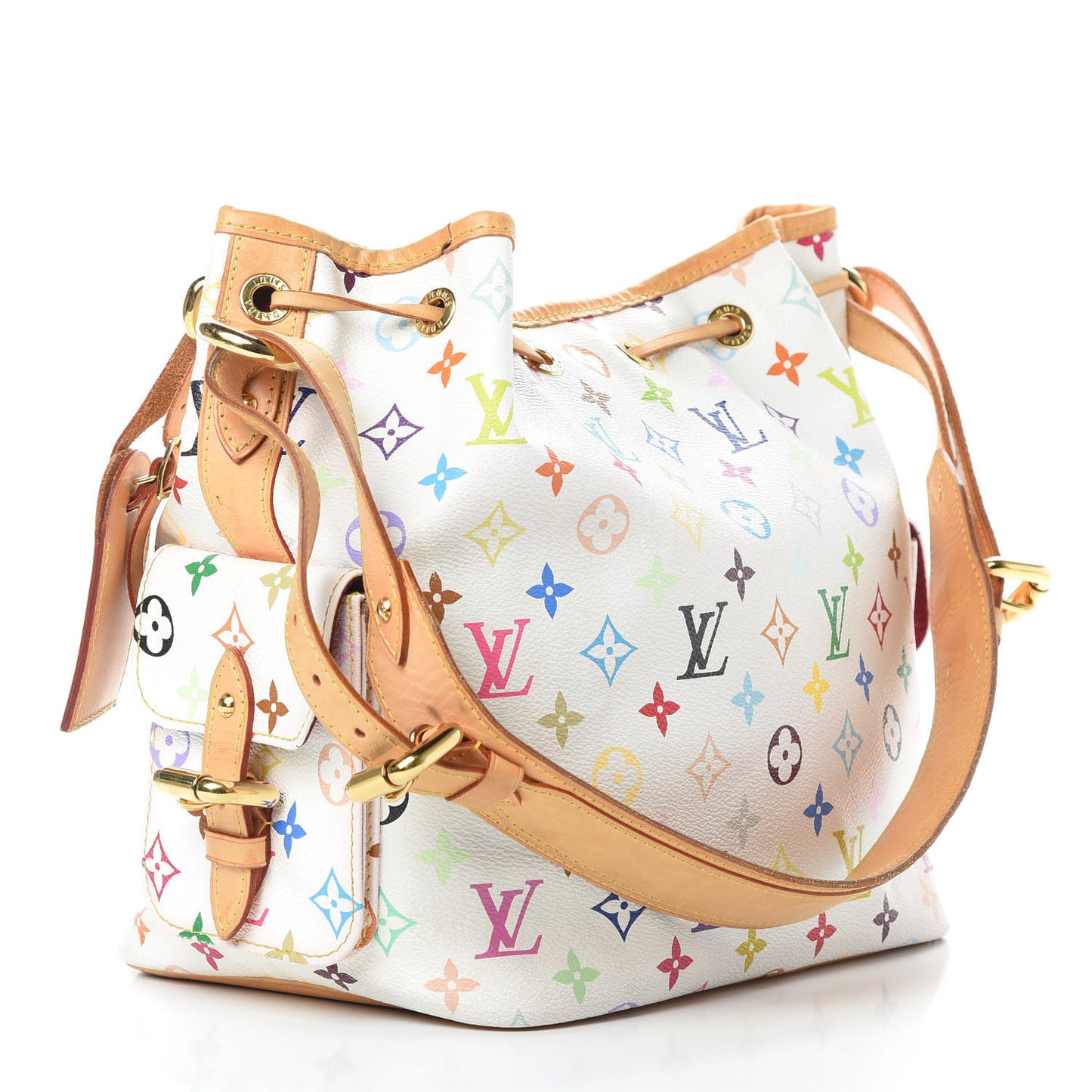 Monogram Multicolor Petit Noe White