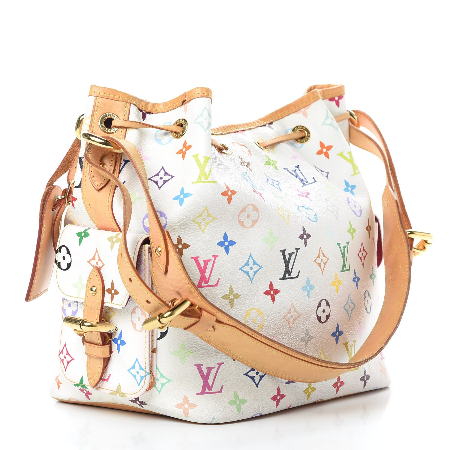 Louis Vuitton Monogram Multicolor Petit Noe White 3 of 15