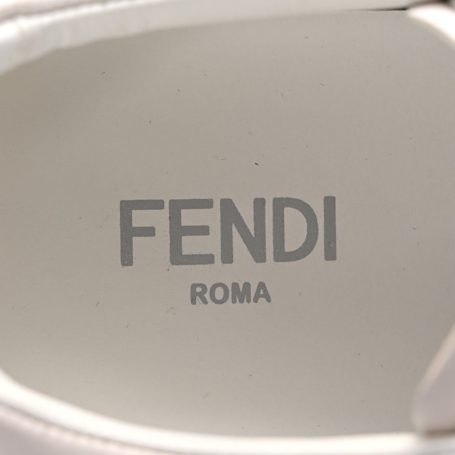 Fendi Velvet FF Calfskin Womens Fendi Force Low Top Sneakers 39.5 White 7 of 10