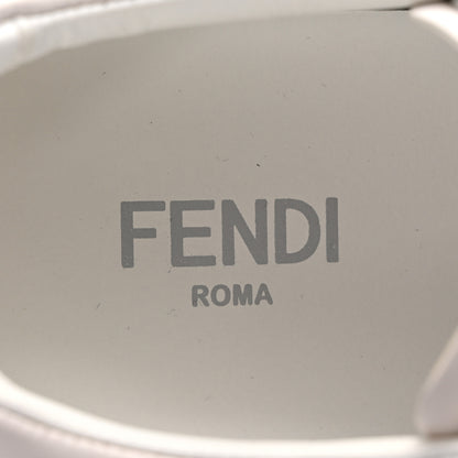 Fendi Velvet FF Calfskin Womens Fendi Force Low Top Sneakers 39.5 White 7 of 10