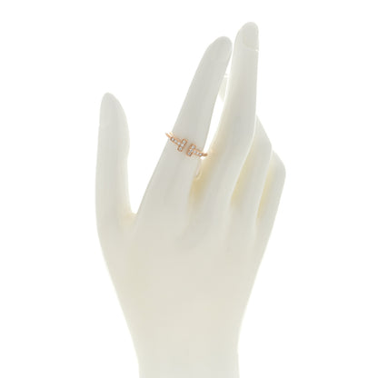Tiffany 18K Rose Gold Diamond T Wire Ring 53 6.5 2 of 4