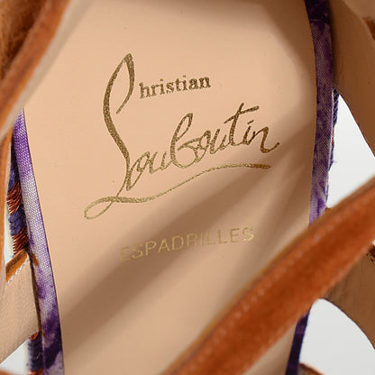 Christian Louboutin Suede Tosca 140 Platform Wedge Sandals 39 Fauve 7 of 7