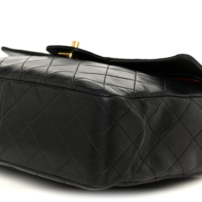 Chanel Lambskin Quilted Medium Double Flap Black 12 of 12