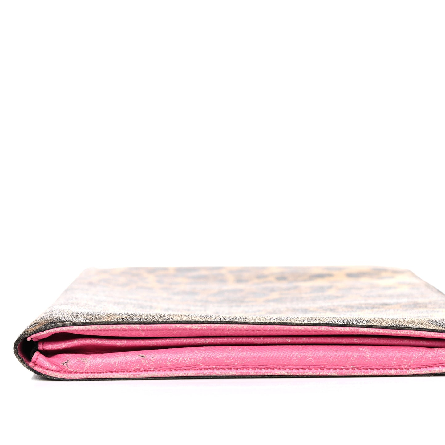 Calfskin Leopard Pouch Multicolor