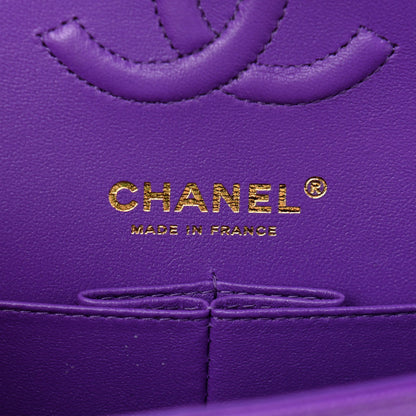 Chanel Caviar Quilted Small Double Flap Dark Purple 5 of 10