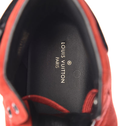 Louis Vuitton Suede Rivoli High Top Sneakers 11 Red 5 of 8