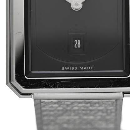 Chanel Stainless Steel 26mm Boy-friend Tweed Quartz Watch Black 5 of 7