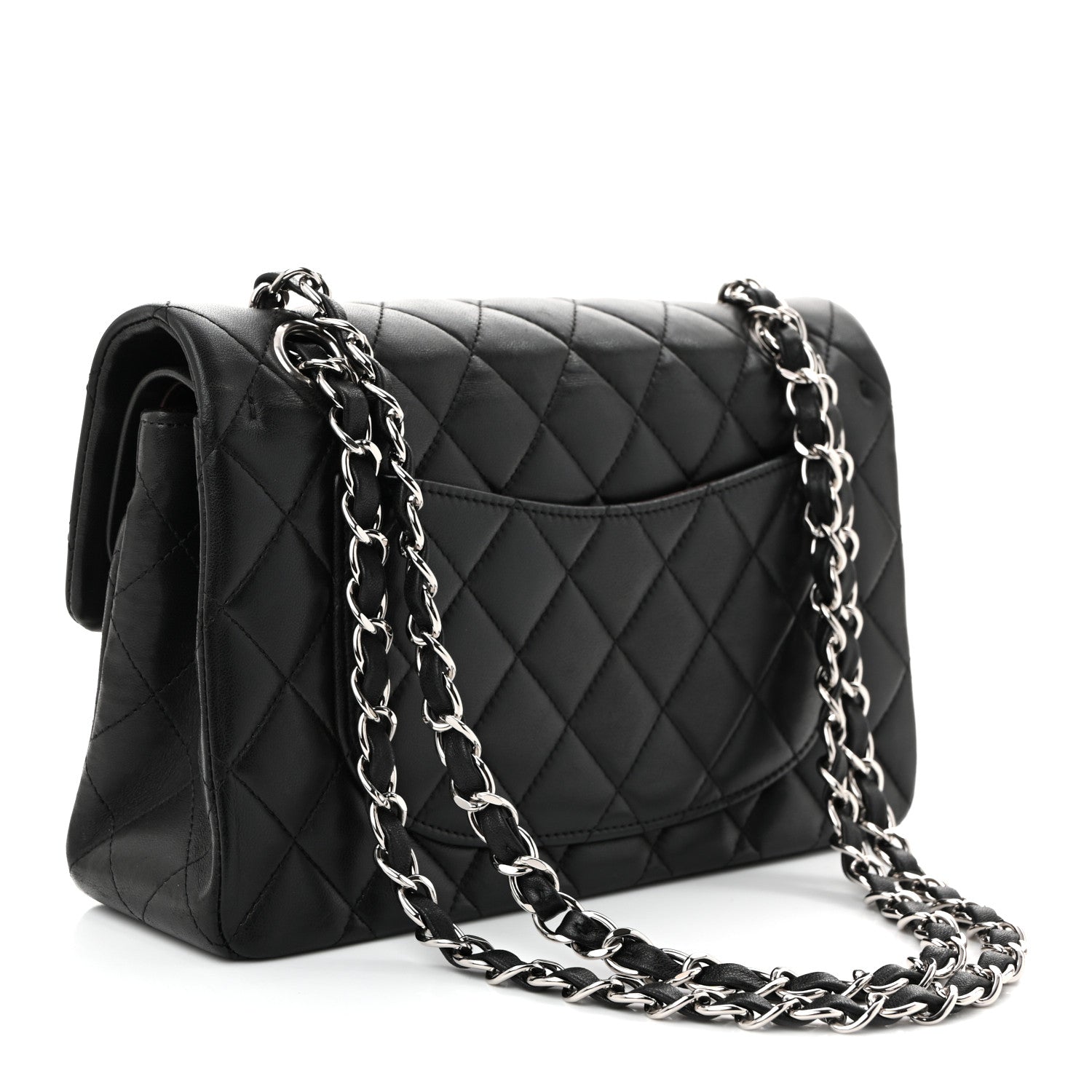 Chanel Lambskin Quilted Small Double Flap Black 3 of 10