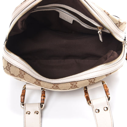 Gucci Monogram Bamboo Boston Off White 4 of 16