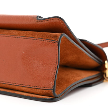 Givenchy Goatskin Suede Small GV3 Shoulder Bag Chestnut 10 of 12