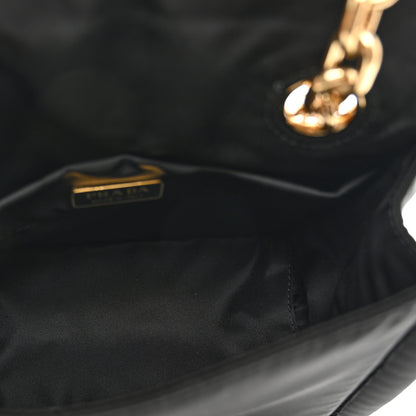 Prada Tessuto Nylon Chain Flap Shoulder Bag Black 5 of 9