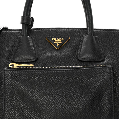 Prada Vitello Phenix Shopping Tote Black 7 of 18