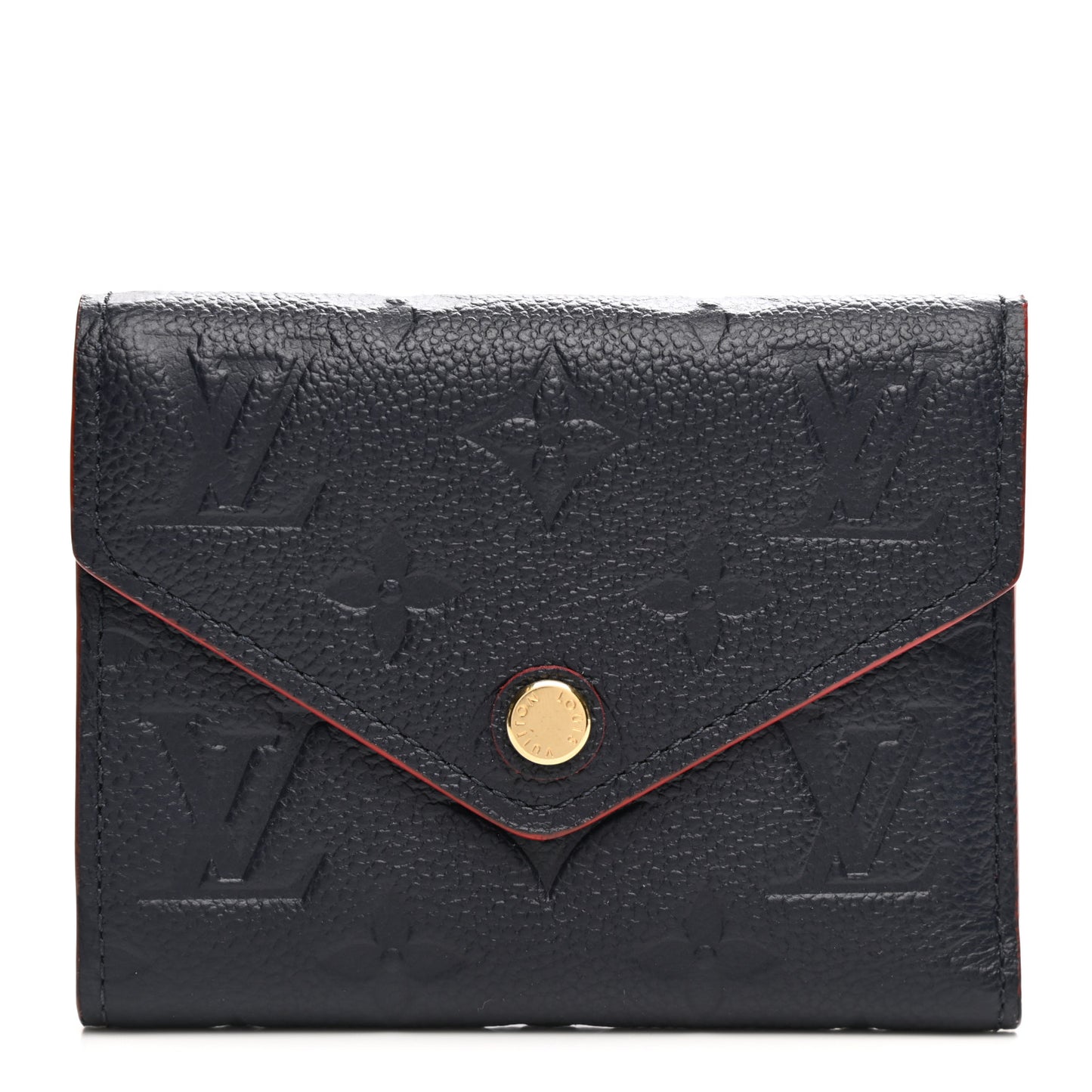 Empreinte Victorine Wallet Marine Rouge