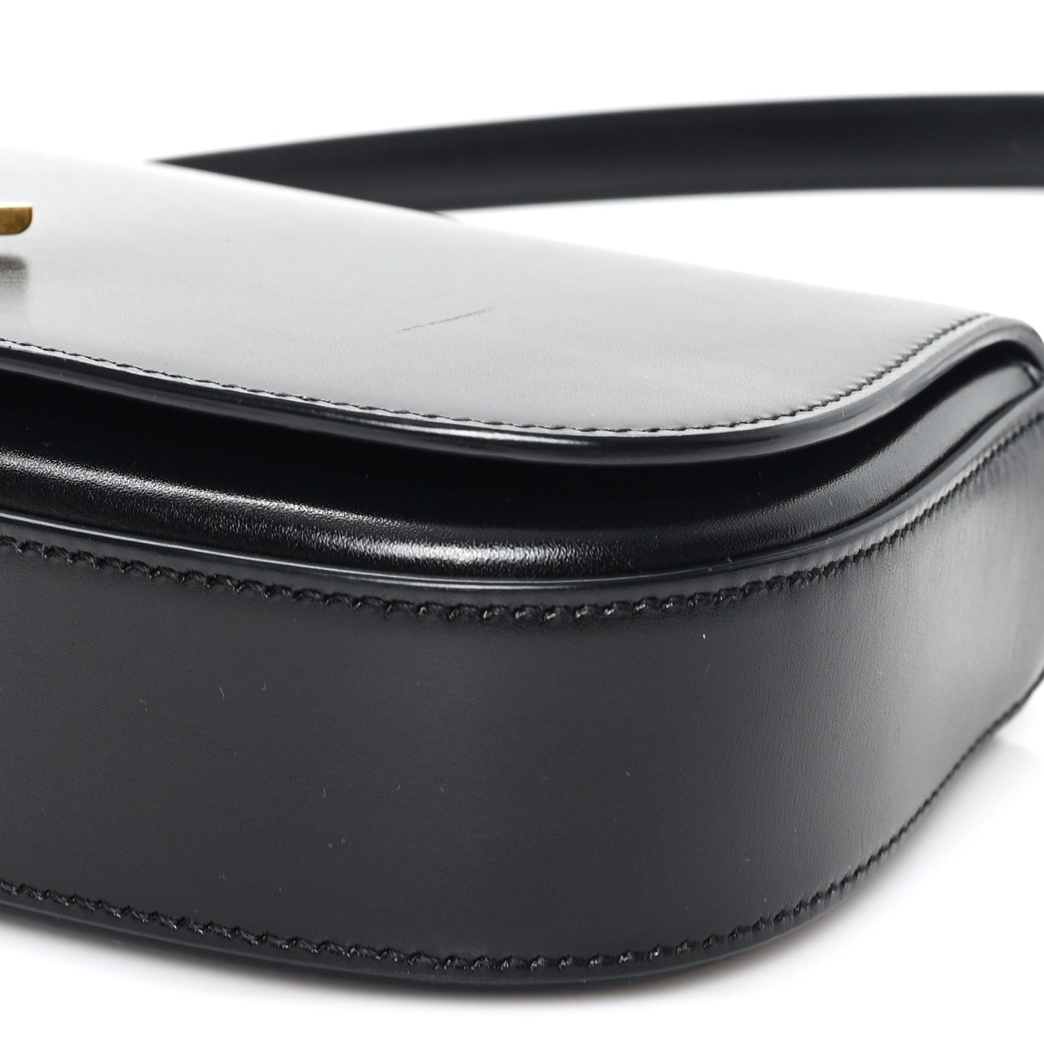 Saint Laurent Box Calfskin Mini Voltaire Shoulder Bag Black 10 of 10