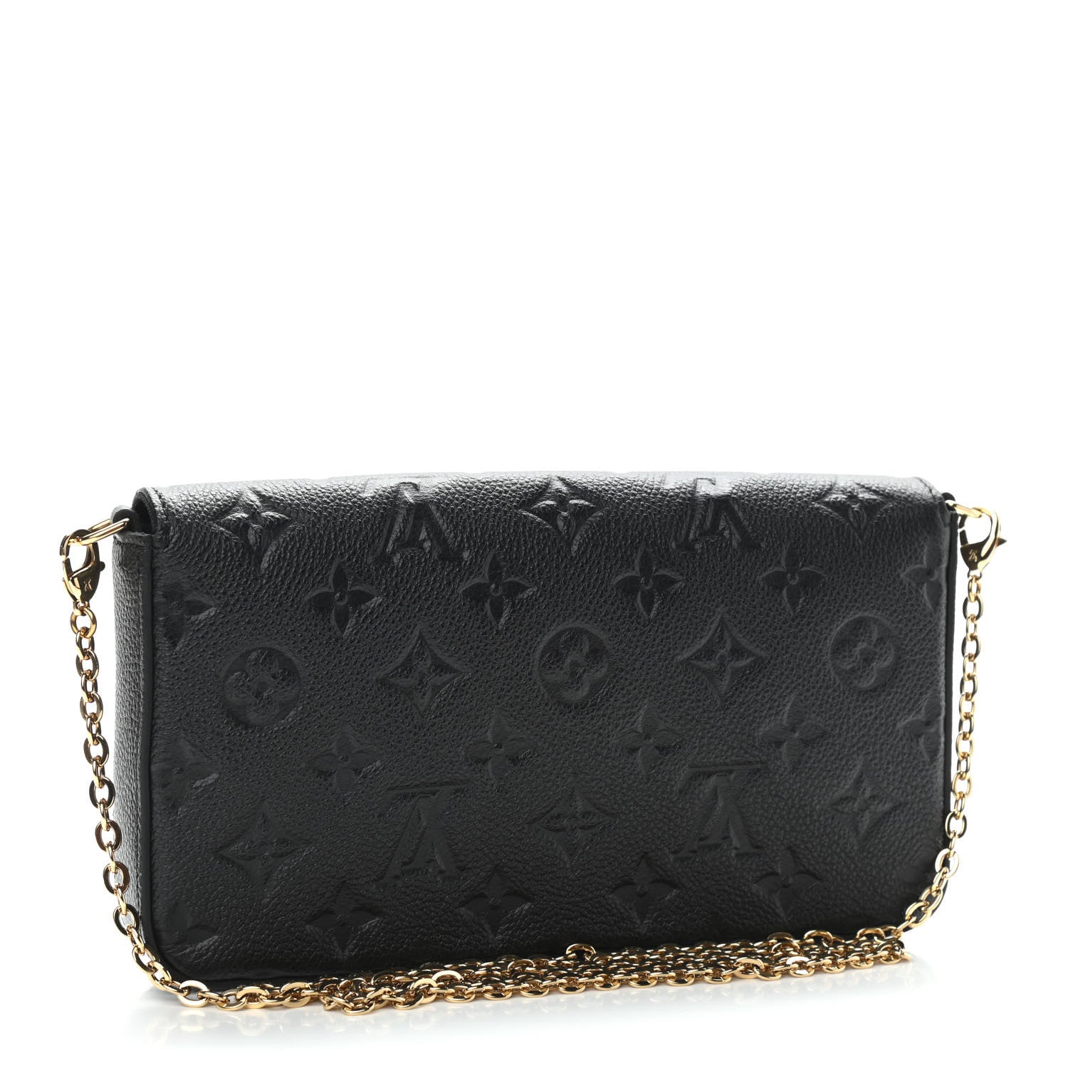 Louis Vuitton Empreinte Pochette Felicie Chain Wallet Black 4 of 12