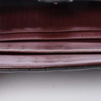Chanel Lambskin Quilted Large Flap Wallet Black 14 of 22