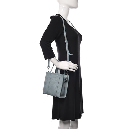 Balenciaga Agneau Arena XXS Bazar Shopper Tote Bleu Gris 2 of 9