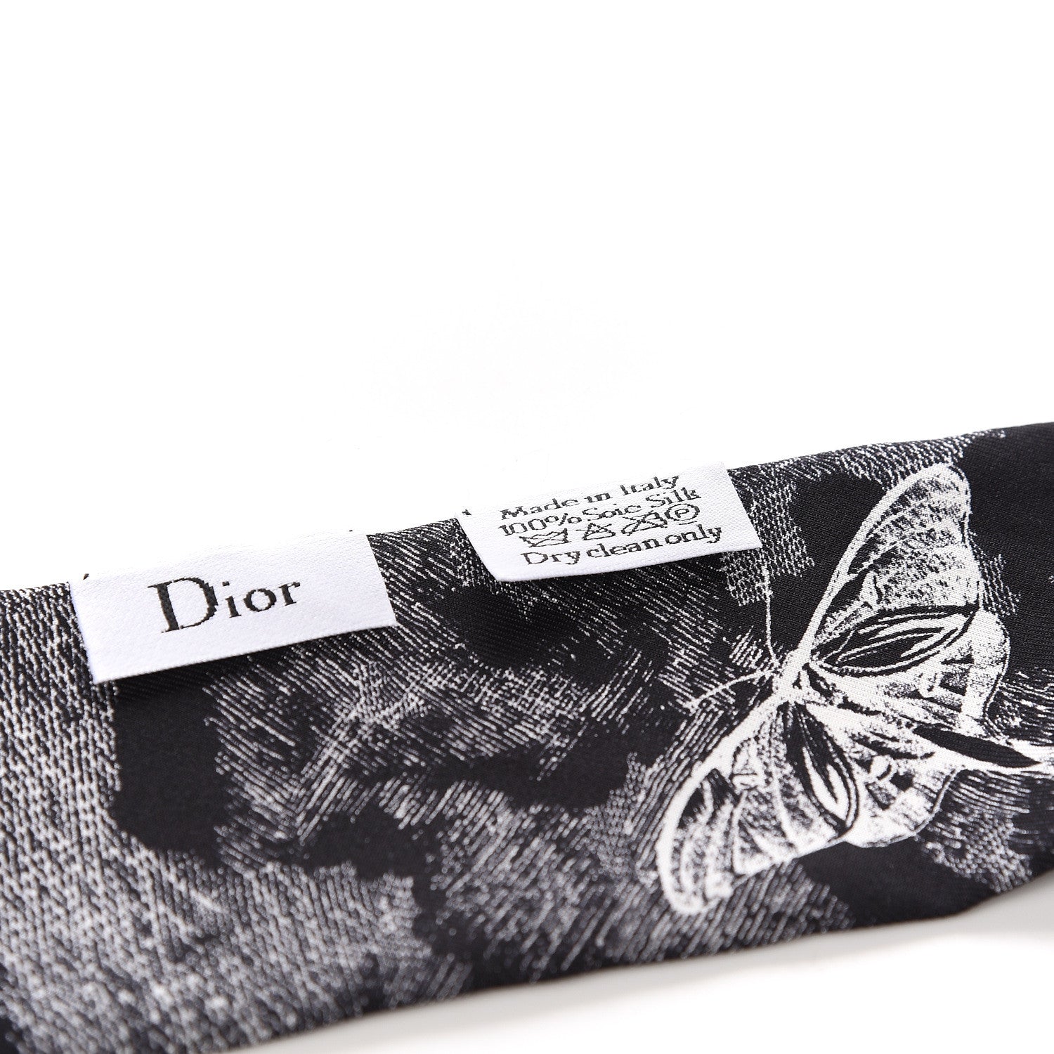 Christian Dior Silk Toile De Jouy Tropicalia Mitzah Scarf Black 3 of 4