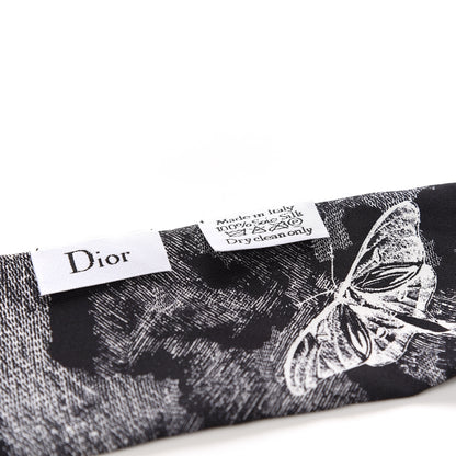 Christian Dior Silk Toile De Jouy Tropicalia Mitzah Scarf Black 3 of 4