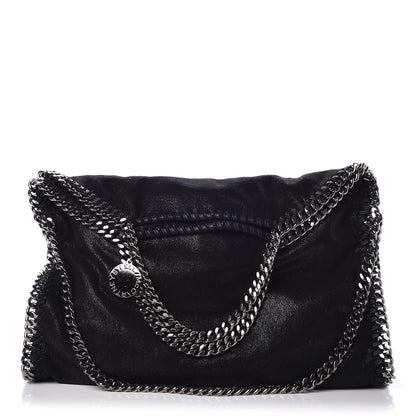 Stella McCartney Shaggy Deer Falabella Fold Over Tote Black 1 of 7