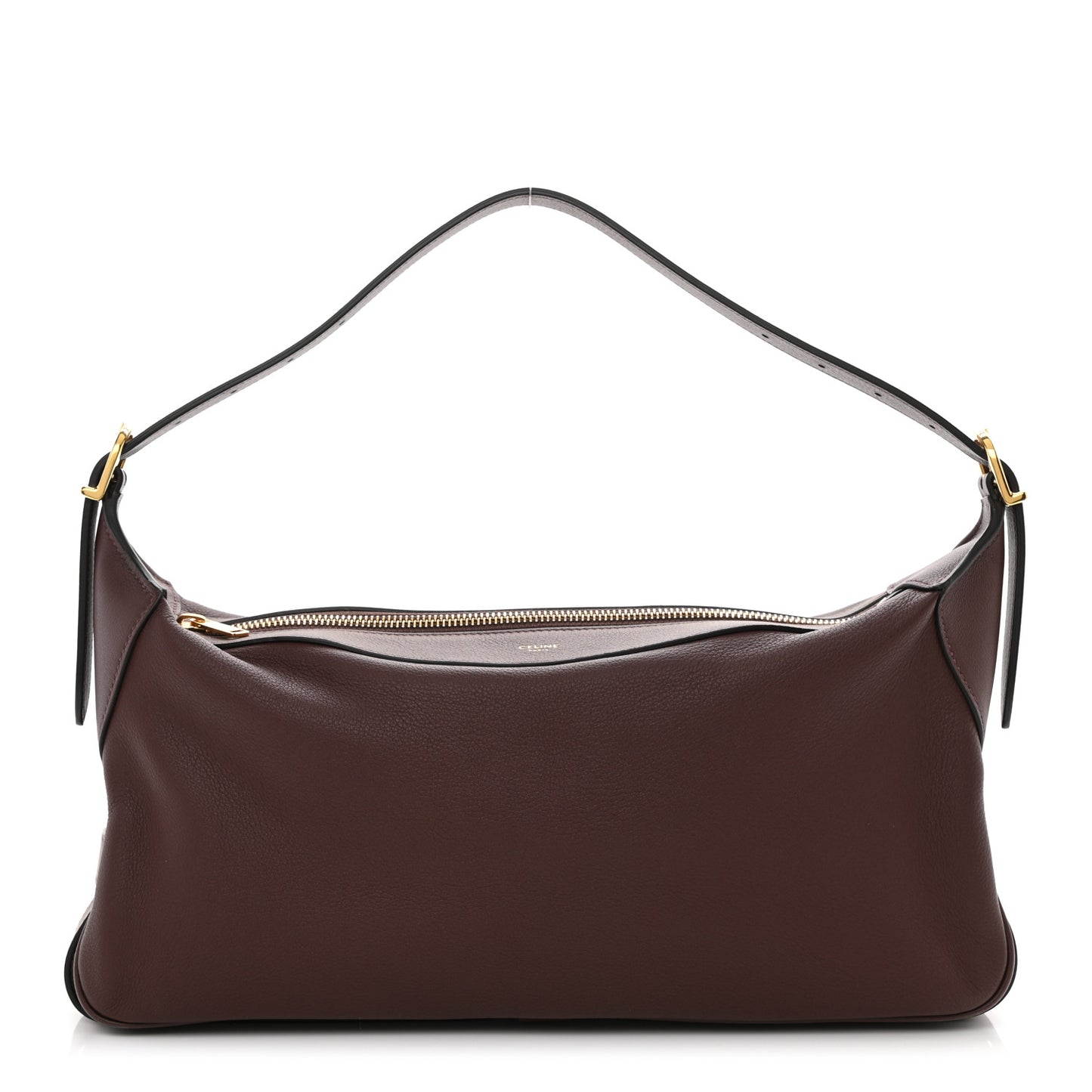 Supple Calfskin Medium Romy Shoulder Bag Hickory