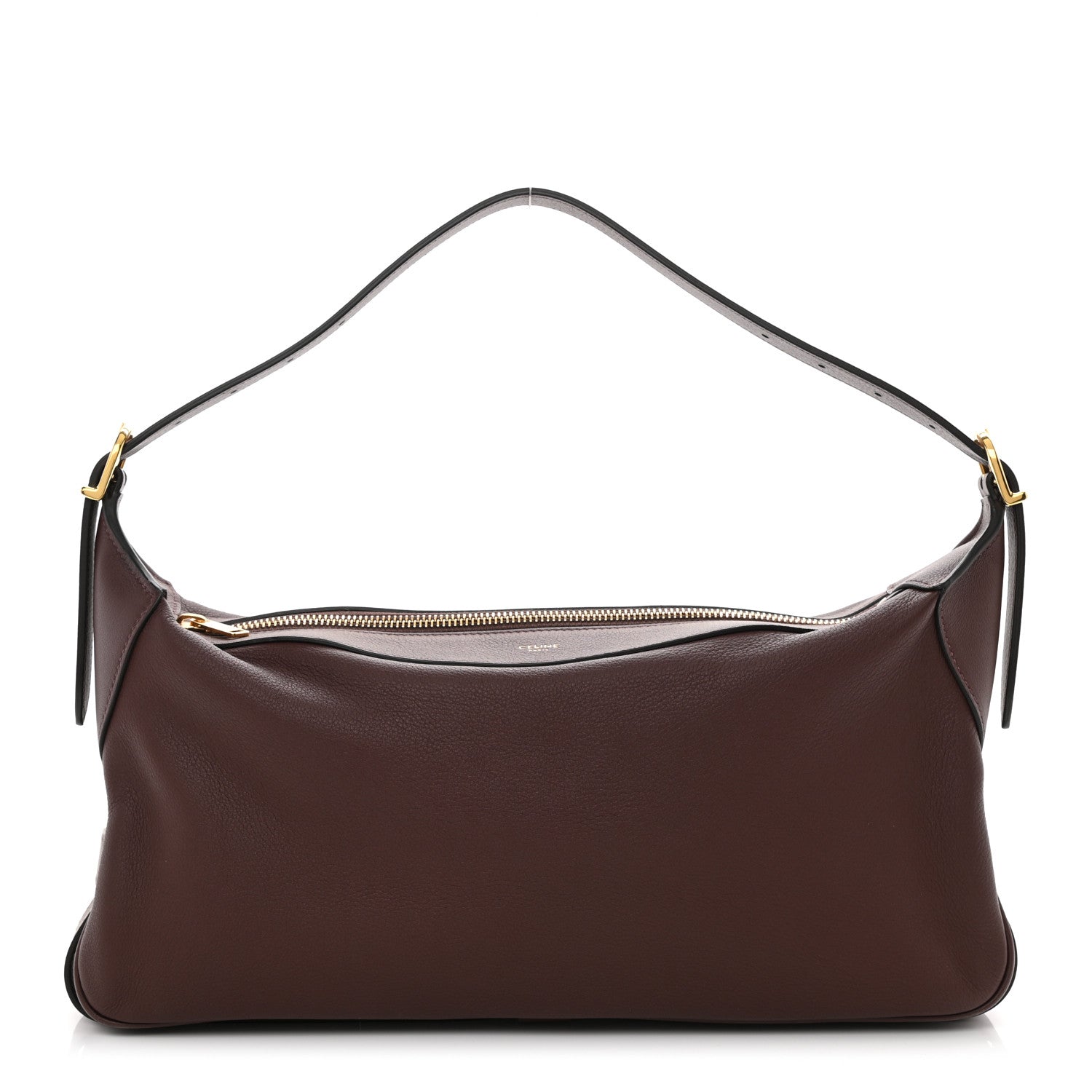 Celine Supple Calfskin Medium Romy Shoulder Bag Hickory 1 of 9